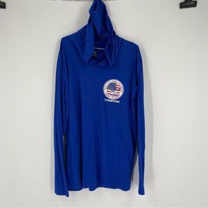 District Men Long Sleeve Blue Hoodie Teeshirt MSBL MABL 2023 Holiday Classic XL